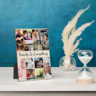 Familie ist alles - Personalisiertes Foto Fotoplatte