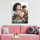 Familie ist alles Skript benutzerdefiniertes Foto Leinwanddruck (Insitu (Wohnzimmer))
