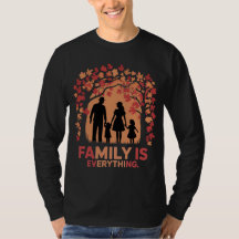 Familie ist alles: T - Shirt der HerbstSilhouette