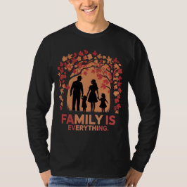 Familie ist alles: T - Shirt der HerbstSilhouette