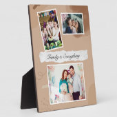 Familie ist alles Tabletop-Plakette 8x10 Fotoplatte (Seite)