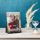 Familie ist alles Vertikale Foto Fotoplatte (Seite)