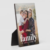 Familie ist alles Vertikale Foto Fotoplatte (Seite)