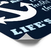 Familie ist der Anker, der uns durch das Leben häl Poster (Ecke)