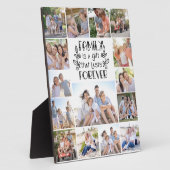 Familie ist ein Geschenk 15 Foto Collage Fotoplatte (Seite)