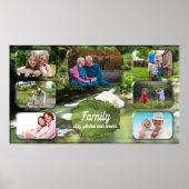 Familie ist ein Geschenk Collage River 0365 Art Pr Poster (Vorne)