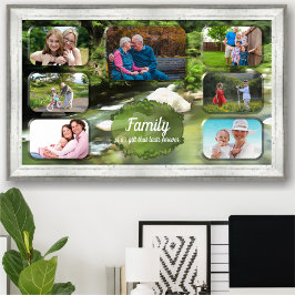 Familie ist ein Geschenk Collage River 0365 Art Pr Poster