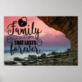 Familie ist ein Geschenk, das für immer besteht - Poster (Vorne)