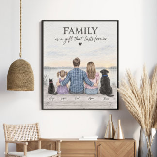 Familie ist ein Geschenk, das für immer währt | Pe Poster