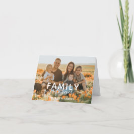 Familie ist für immer dankeskarte