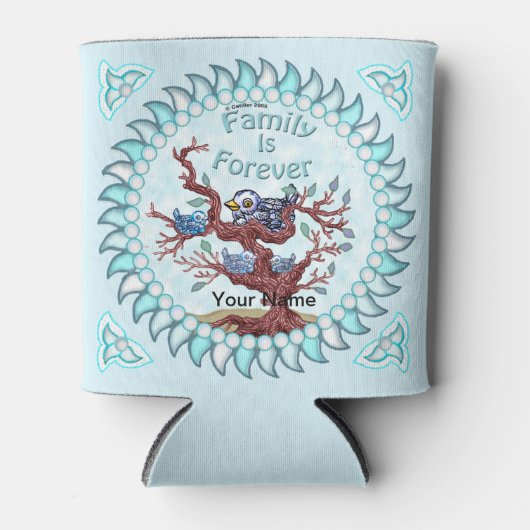 Familie ist für immer dosenkühler (Vorderseite)