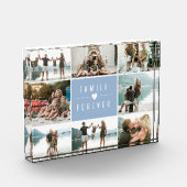 Familie ist für immer Foto Collage Block EDITABLE (Links)