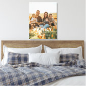 Familie ist für immer Foto, einfach moderne Zufrie Leinwanddruck (Insitu (Schlafzimmer))