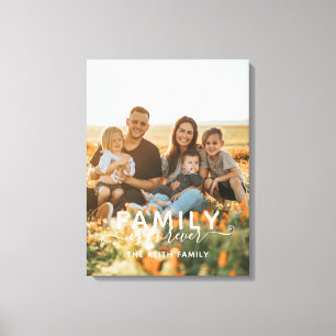 Familie ist für immer Foto Einfaches modernes Ande Leinwanddruck