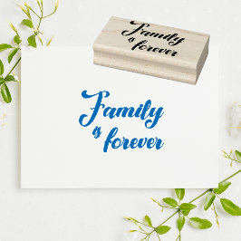 Familie ist für immer gummistempel