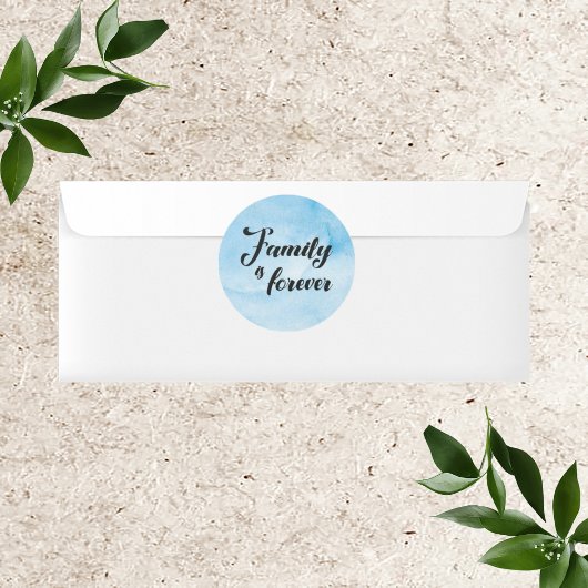 Familie ist für immer runder aufkleber