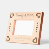 Familie ist für immer Zitat Familienname Geätzte Rahmen (Links)