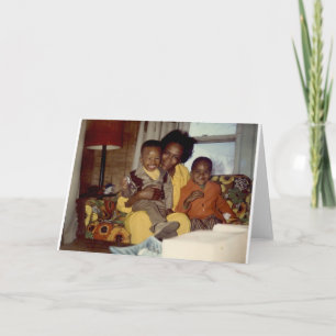 FAMILIE IST GELÄCHTER-GRUSS-KARTE KARTE