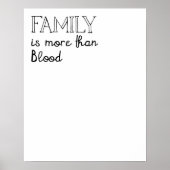 Familie ist mehr als Blood Poster (Vorne)