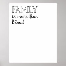 Familie ist mehr als Blood Poster