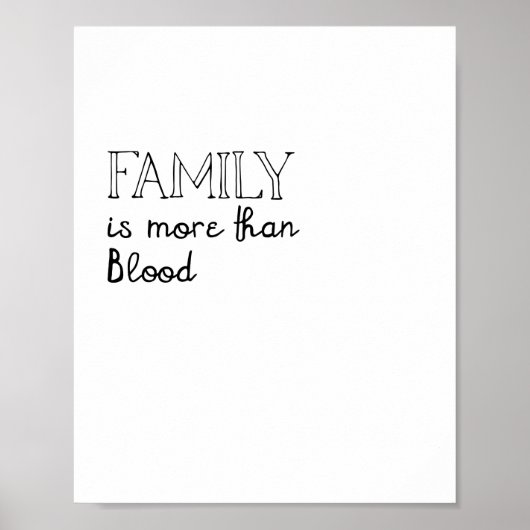 Familie ist mehr als Blood Poster (Vorne)