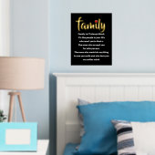 Familie ist nicht immer Bluttypografie schwarzes G Foliendrucke (In Situ (Schlafzimmer))