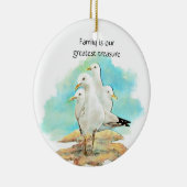 Familie ist unser bester Schatz - Seagulls Keramik Ornament (Rechts)