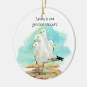 Familie ist unser bester Schatz - Seagulls Keramik Ornament (Links)