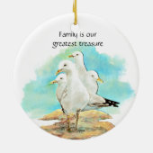 Familie ist unser bester Schatz - Seagulls Keramik Ornament (Hinten)