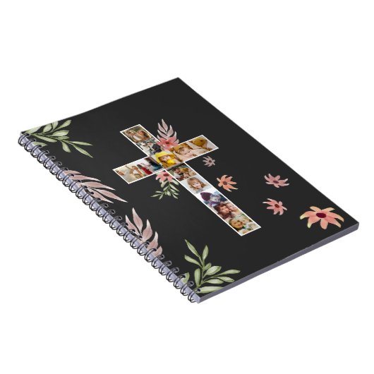 Familie Jesus Cross Christliche Kirche Lauf Notizblock (Rechte Seite)