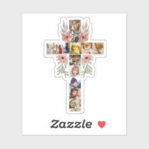 Familie Jesus Kreuz Christliche Kirche Liebhaber Aufkleber