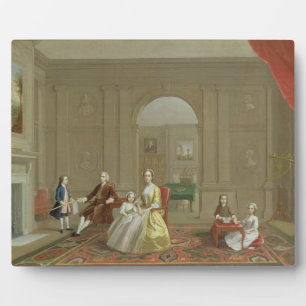 Familie John Bacon, c.1742-43 (Öl auf Leinwand) Fotoplatte