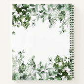 Familie Kabine Wasserfarbe Ivy Sage Ferns Rezept Notizblock (Rückseite)