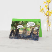 Familie Kangaroo Happy Birthday Spaß Karte (Gelbe Blume)