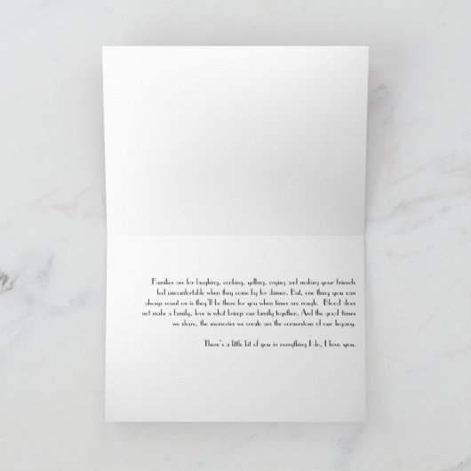 Familie Karte (Innenseite)