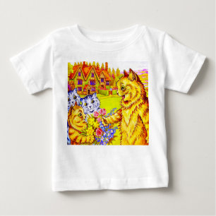Familie Katzen im Garten Baby T-shirt