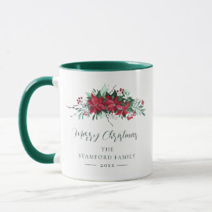 Familie Keepake Poinsettia Blumenweihnacht Tasse