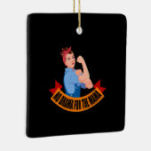 Familie - kein Drama für die Mama Keramikornament (Rechts)