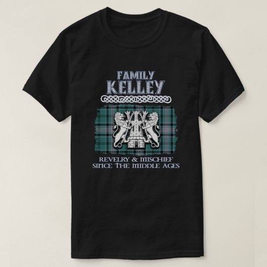 Familie Kelley Wappen Schottische Clans Scottish S T-Shirt (Design vorne)