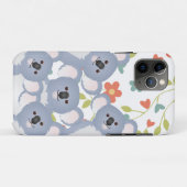 Familie Koala mit Blume und Blätter Case-Mate iPhone Hülle (Rückseite (Horizontal))