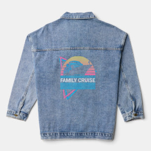 Familie Kreuzfahrt Retro Jeansjacke
