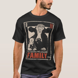 Familie Kuh und Kalb - Rustikale Mutter und Baby T-Shirt