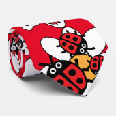 Familie Ladybird und Ladybug Krawatte (Gerollt)