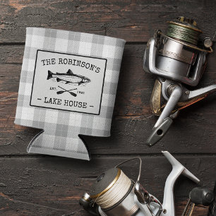 Familie Lake House Oars Fischen Rustikal Weiß Kari Dosenkühler