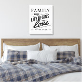 Familie Leinwanddruck (Insitu (Schlafzimmer))