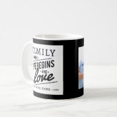 Familie, Liebe, personalisierte Foto-Kaffee-Tasse Kaffeetasse (Vorderseite Links)