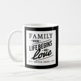 Familie, Liebe, personalisierte Foto-Kaffee-Tasse Kaffeetasse