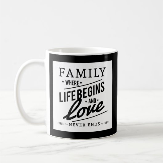 Familie, Liebe, personalisierte Foto-Kaffee-Tasse Kaffeetasse (Links)