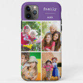 Familie Lila 4 FotoCollage Custom Case-Mate iPhone Hülle (Rückseite)