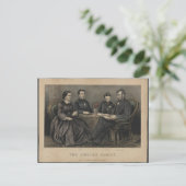 Familie Lincoln Postkarte (Stehend Vorderseite)